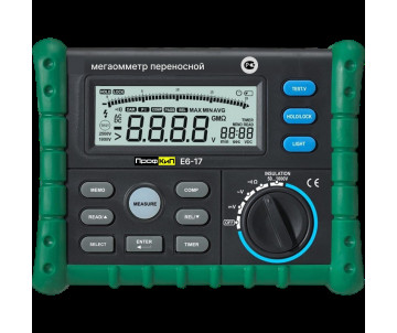 ПрофКиП Е6-17 мегаомметр цифровой (50В ... 1000В)